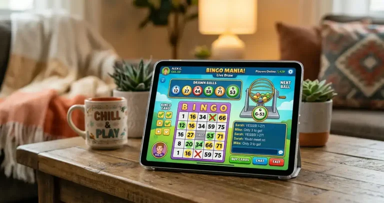 Online bingo rooms at non-GamStop casino with jackpot features