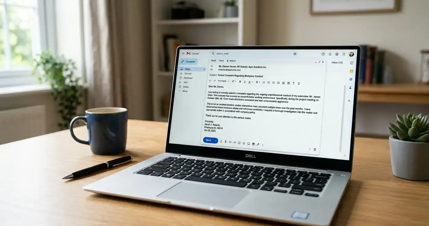 Drafting formal complaint email to offshore casino support team