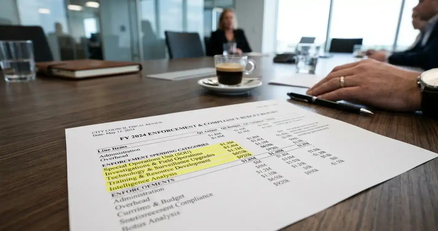 UKGC enforcement budget allocation showing spending priorities