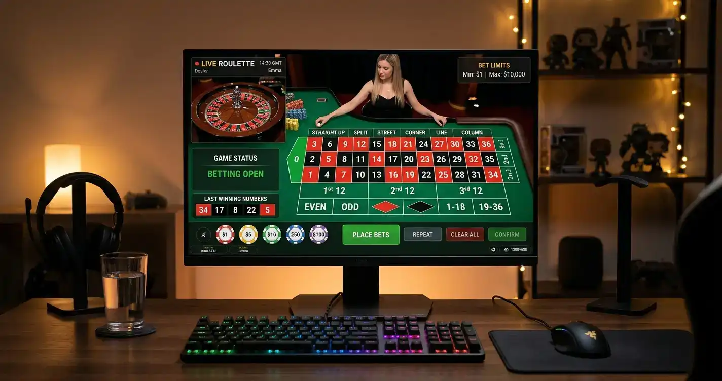 Live casino table bet limits comparison between UKGC and offshore