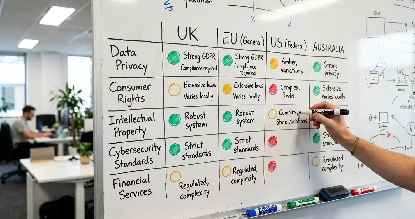 Side-by-side comparison of player protection standards across licensing jurisdictions
