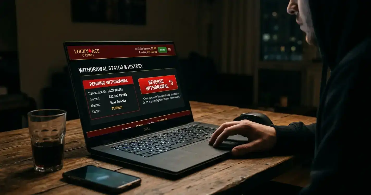 Reverse withdrawal pending period trap at non-GamStop casino