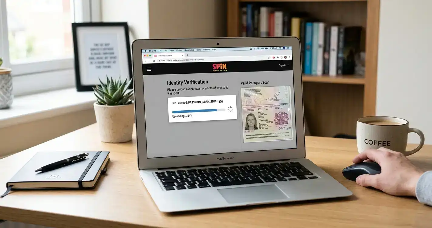 Document upload interface for deferred KYC at withdrawal stage
