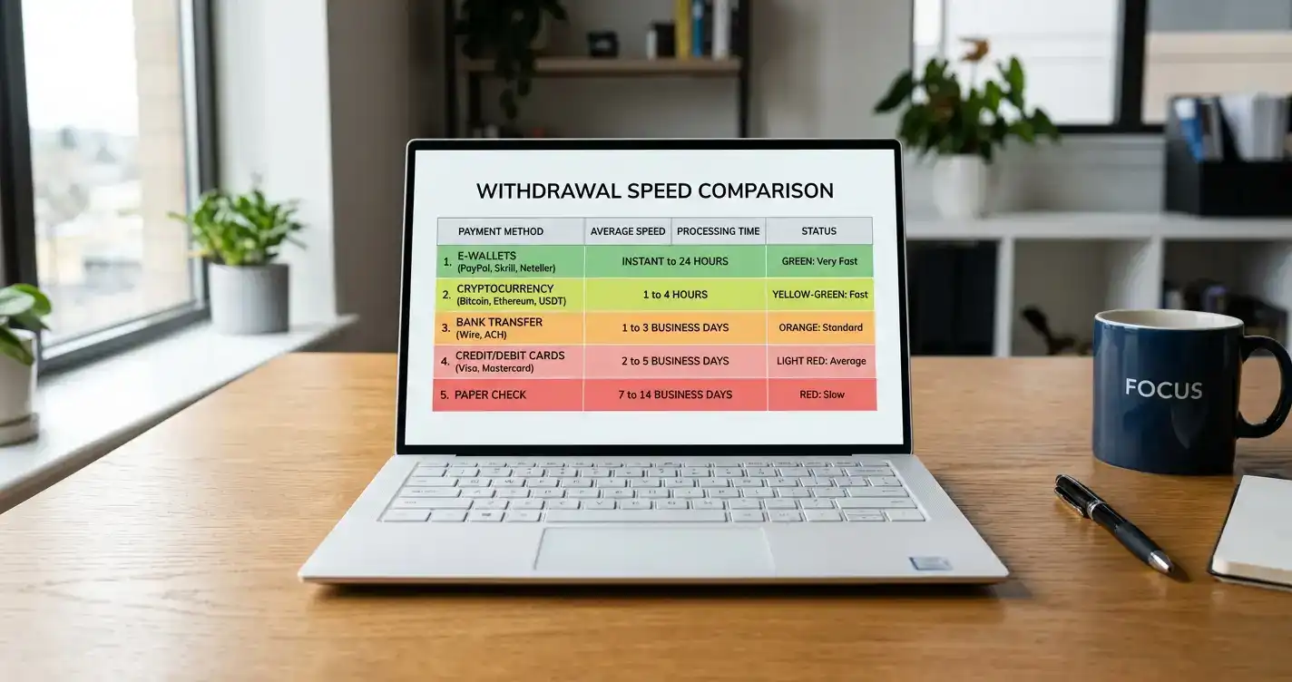 Withdrawal processing speed benchmarks by payment method at offshore casinos